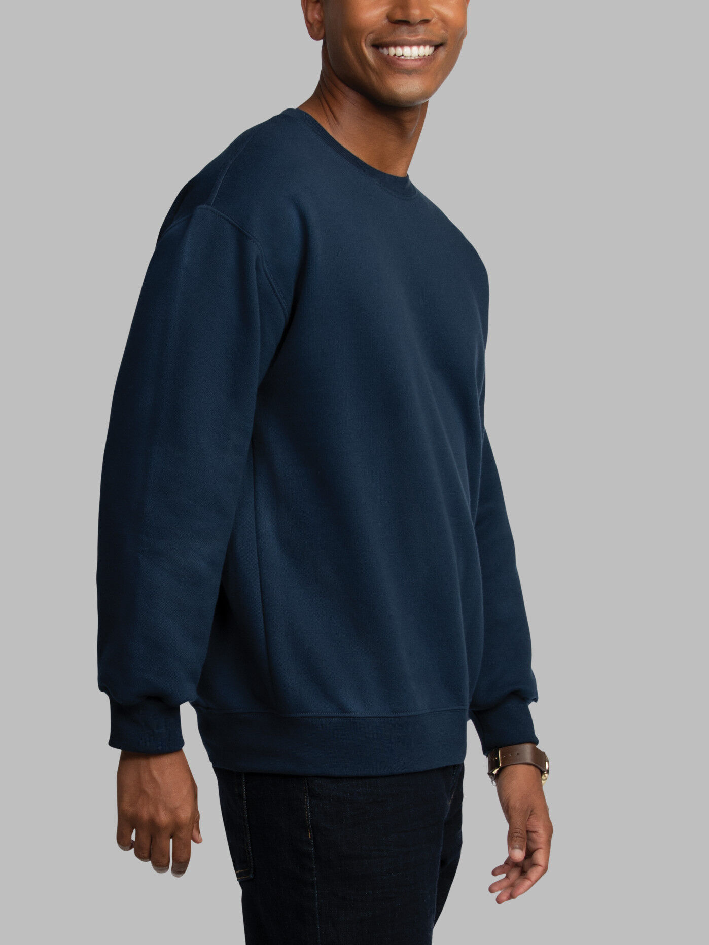 Men's eversoft fleece deals crew sweatshirt