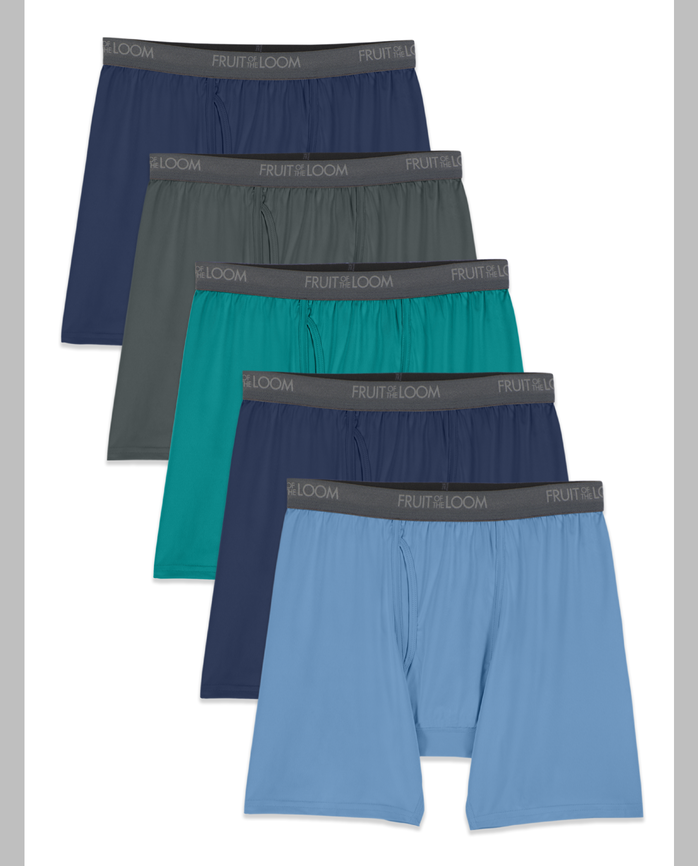 Men S Micro Stretch Assorted Boxer Briefs 5 Pack Fruit