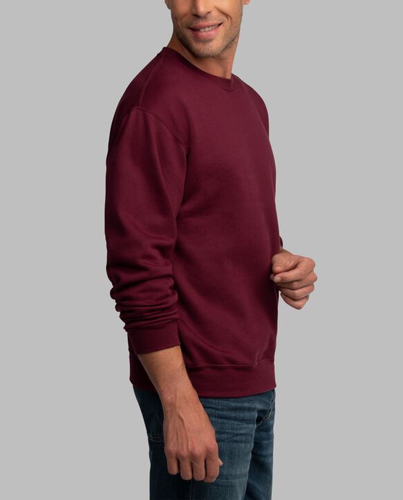 Eversoft® Fleece Crew Sweatshirt, Extended Sizes Maroon