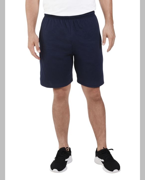 Big Men’s 360 Breathe Jersey Shorts with Pockets jnavy