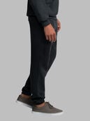 EverSoft®  Fleece Elastic Bottom Sweatpants, Extended Sizes Black Heather