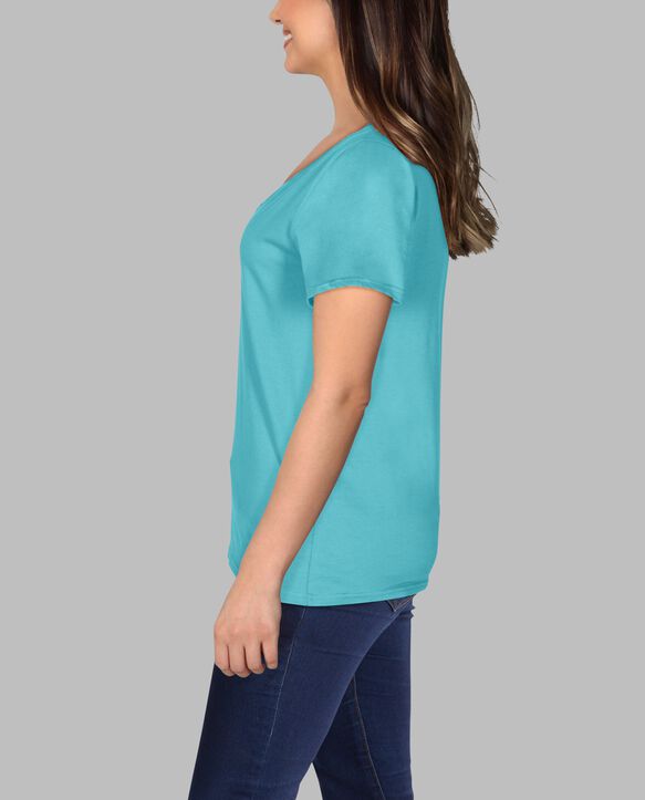 Women's Crafted Comfort Artisan Tee™ V-Neck T-Shirt Seabreeze