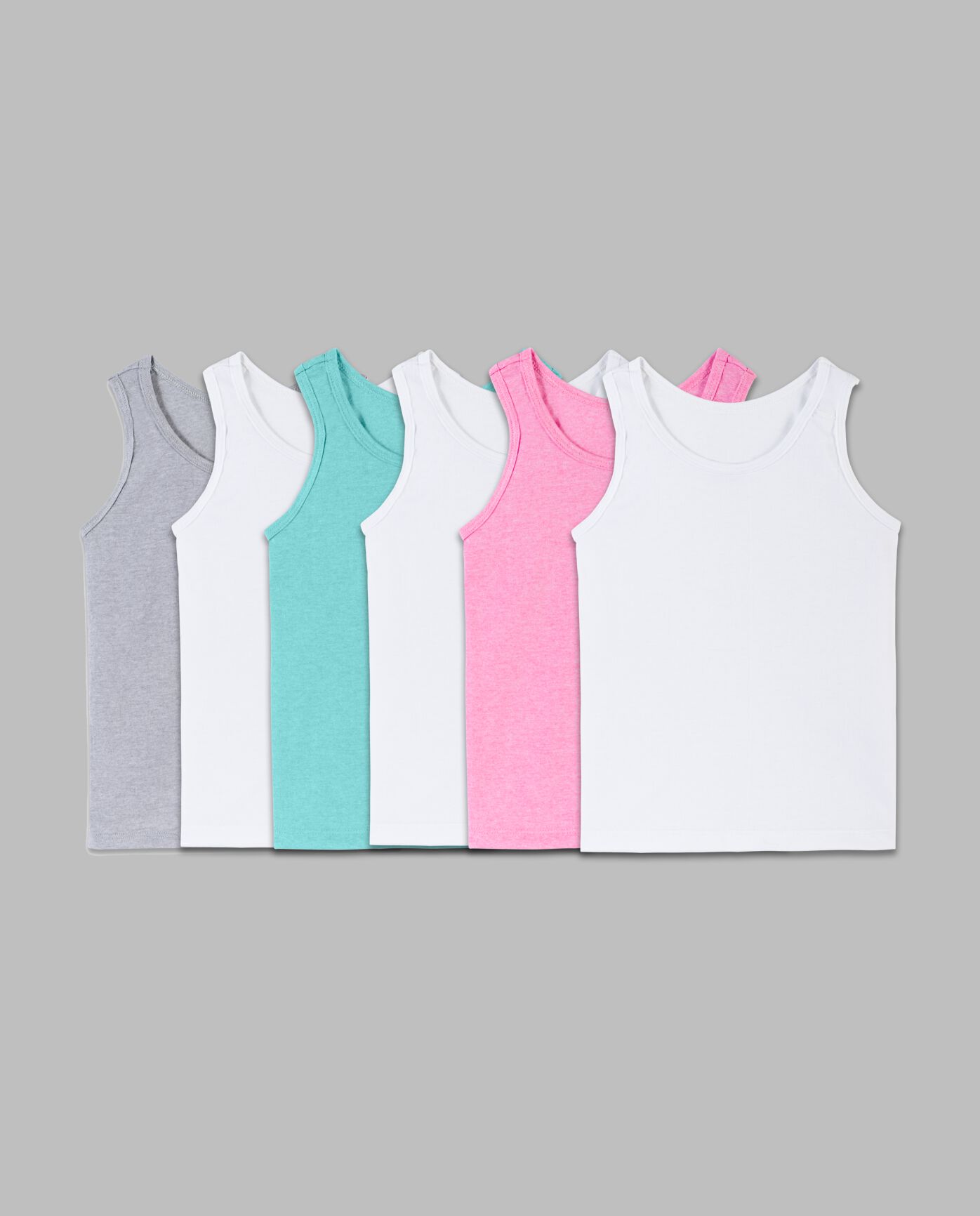 Toddler Girls' Eversoft® Tank, Assorted 6 Pack Assorted