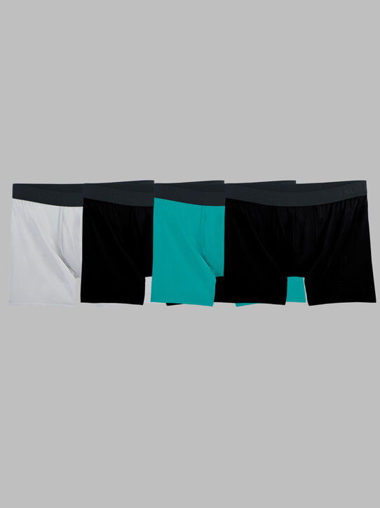 Men's Premium Breathable Micro-Mesh Boxer Briefs, Assorted 4 Pack Assorted