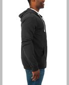 Men's Soft Jersey Full Zip Hooded Sweatshirt Black