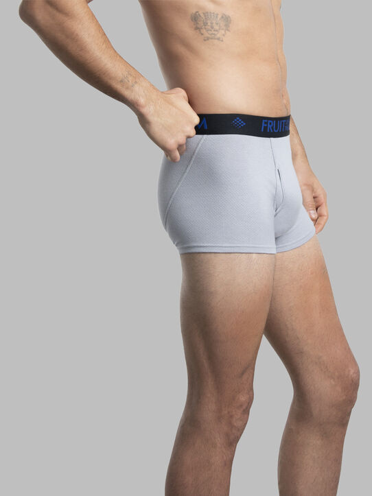 Men's Breathable Cotton Micro-Mesh Assorted Color Short Leg Boxer