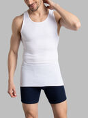 Men's A-Shirt, Extended Sizes White 6 Pack White