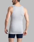 Men's A-Shirt, Extended Sizes Black and Grey 4 Pack, 2XL ASST