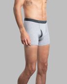 Men's CoolZone® Fly Short Leg Boxer Briefs, Black and Gray 7 Pack Assorted