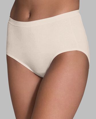 Women's Cotton Brief Panty, Assorted 6 Pack ASSORTED