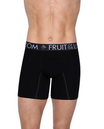 Men's Breathable Performance Cool Cotton Assorted Boxer Briefs, 3 Pack 