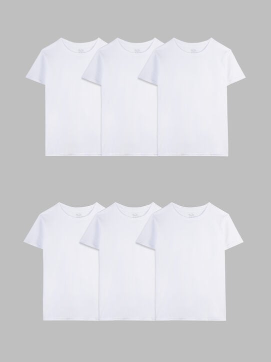 Toddler Boys' A-Shirt, White 6 Pack White