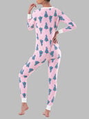 Women's Waffle Unionsuit TRIMMED TREES
