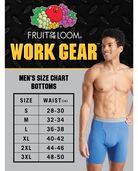 Men's Work Gear Cotton Stretch Assorted Boxer Brief, XL, 3 Pack 