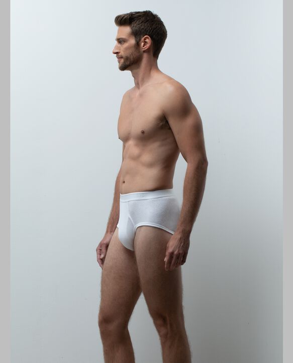 BVD® Men's Cotton Briefs, White 6 Pack White