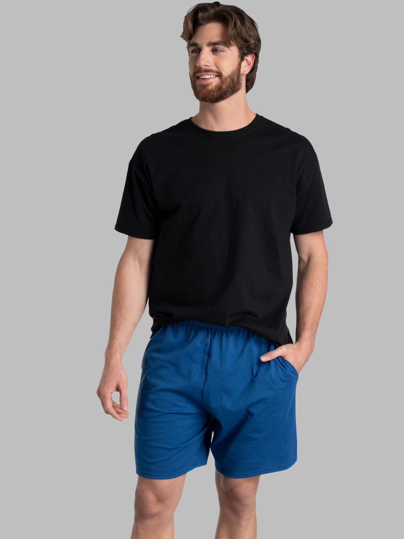 Men s EverSoft Jersey Shorts Fruit of the Loom