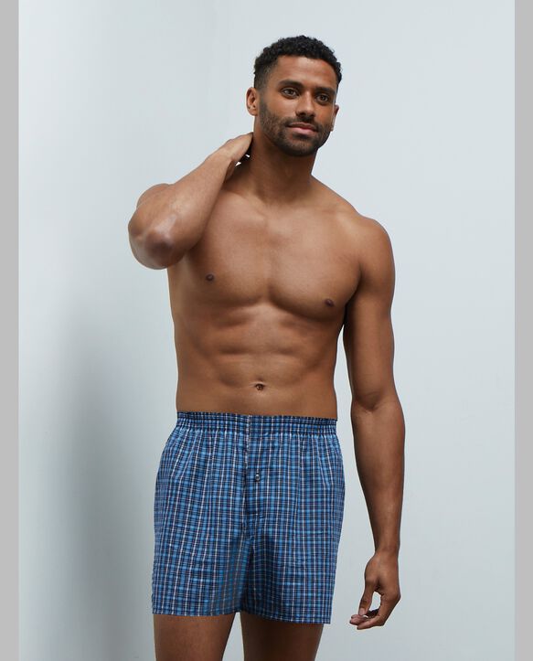 BVD® Men's Boxers, Tartan 4 Pack Assorted