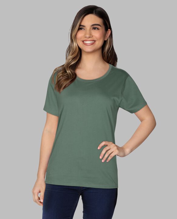 Women's Crafted Comfort Artisan Tee™ Crew T-Shirt Hedge