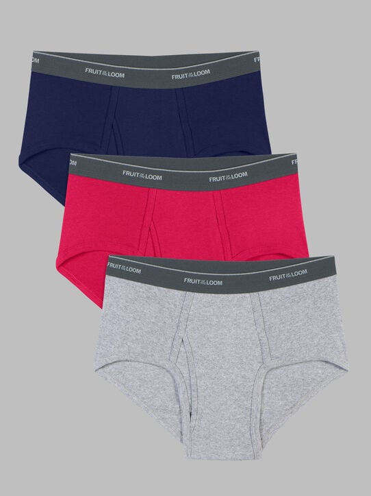 Men's Fashion Briefs, Assorted 3 Pack Assorted