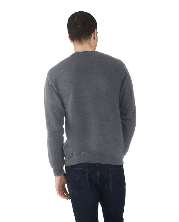 Big Men's EverSoft Fleece Crew Sweatshirt, 1 Pack Charcoal Heather