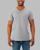 Men's Soft Short Sleeve V-Neck T-Shirt, 2 Pack Athletic Heather
