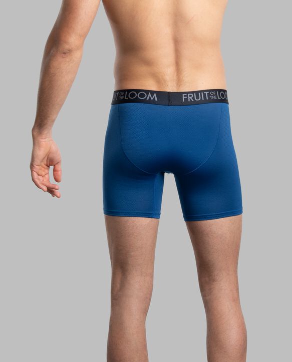 Men's Breathable Micro-Mesh Boxer Briefs, Assorted 3 Pack Assorted