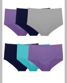 Women's Microfiber Brief Panty, Assorted 6 Pack Assorted