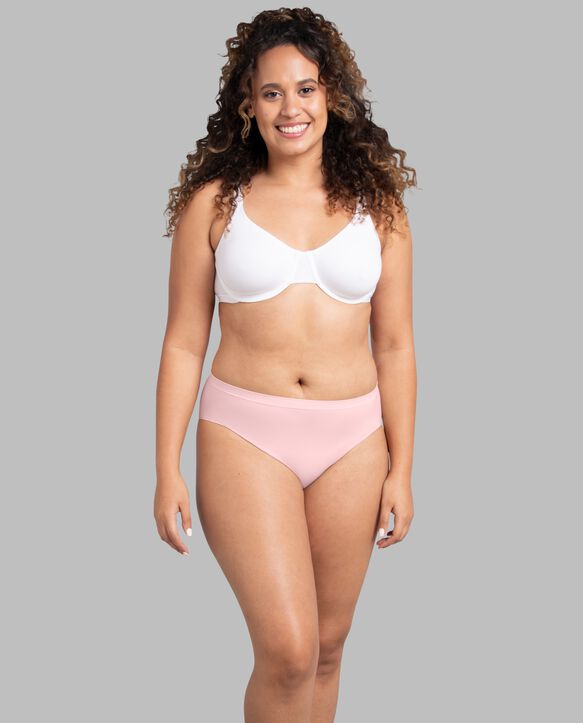 Women's Seamless Hi-Cut Panty, Assorted 8 Pack Assorted