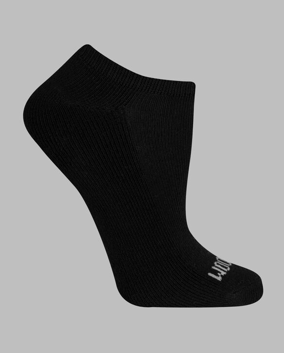 Women's Everyday Soft Cushioned No Show Socks, 10 Pack BLACK