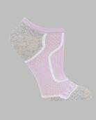 Women's Coolzone® Cotton Lightweight No Show Socks, 6 Pack LAVENDAR, BLUE, PEACH, WHITE/PURPLE, WHITE/SALMON, WHITE/BLUE
