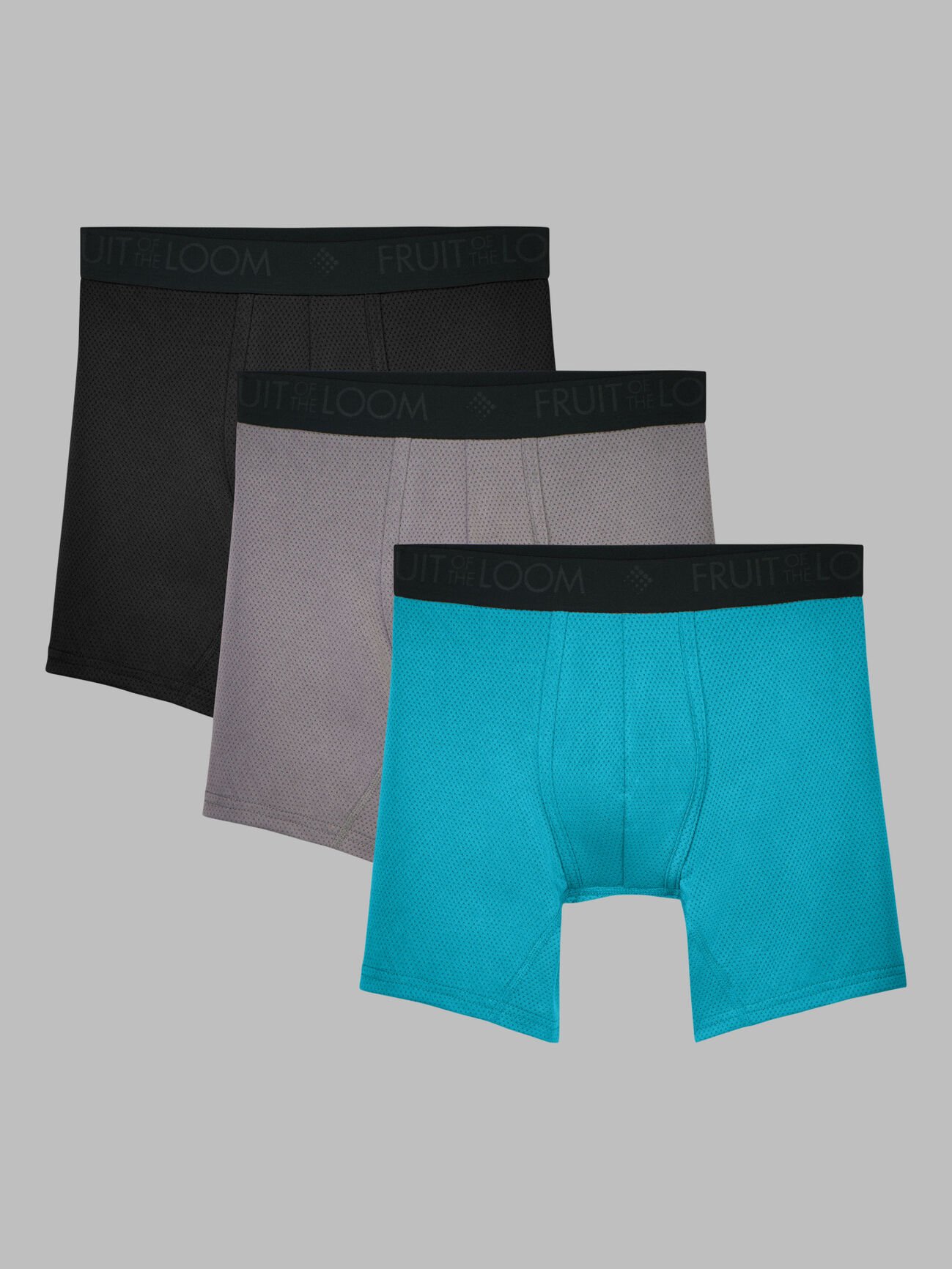 Men's Breathable Micro-Mesh Boxer Brief , 3 Pack, Size 2XL