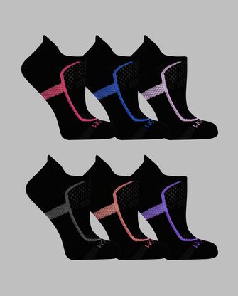 Women's Coolzone® Cotton Cushioned No Show Tab Socks, 6 Pack 