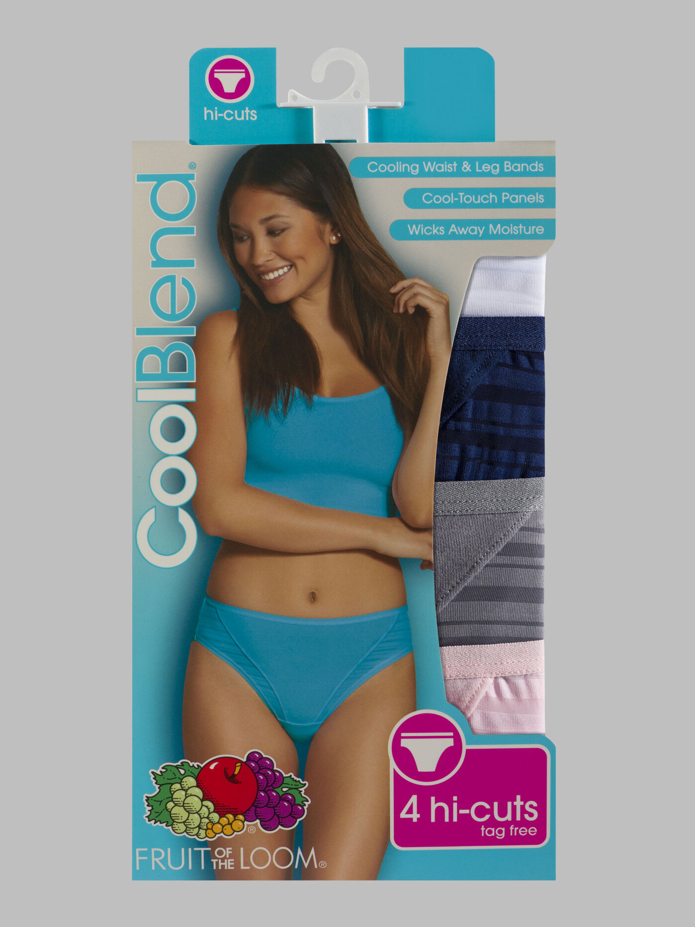 Women s CoolBlend Hi Cut Underwear Fruit of the Loom