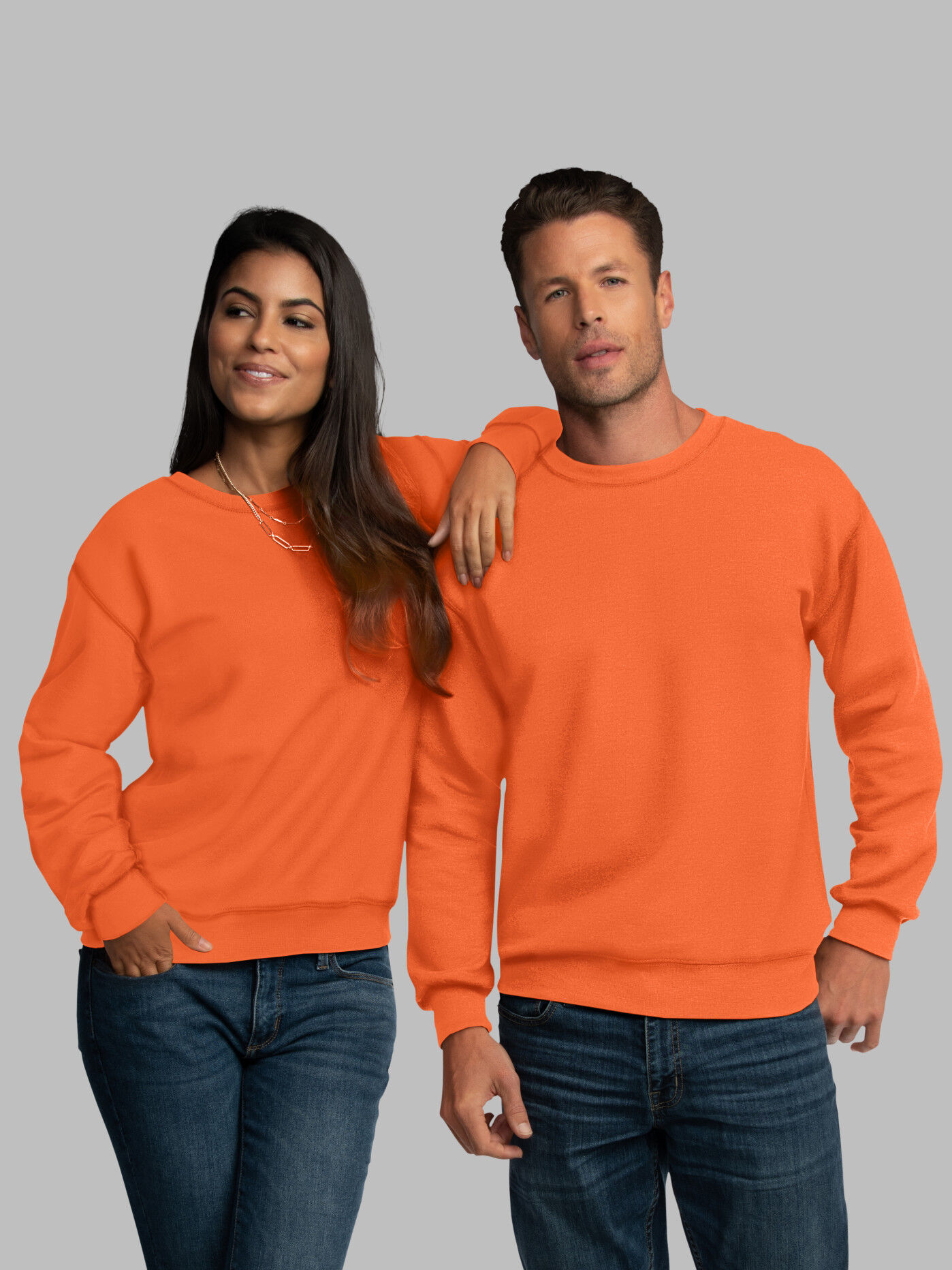 Men s EverSoft Fleece Crew Sweatshirt Fruit of the Loom