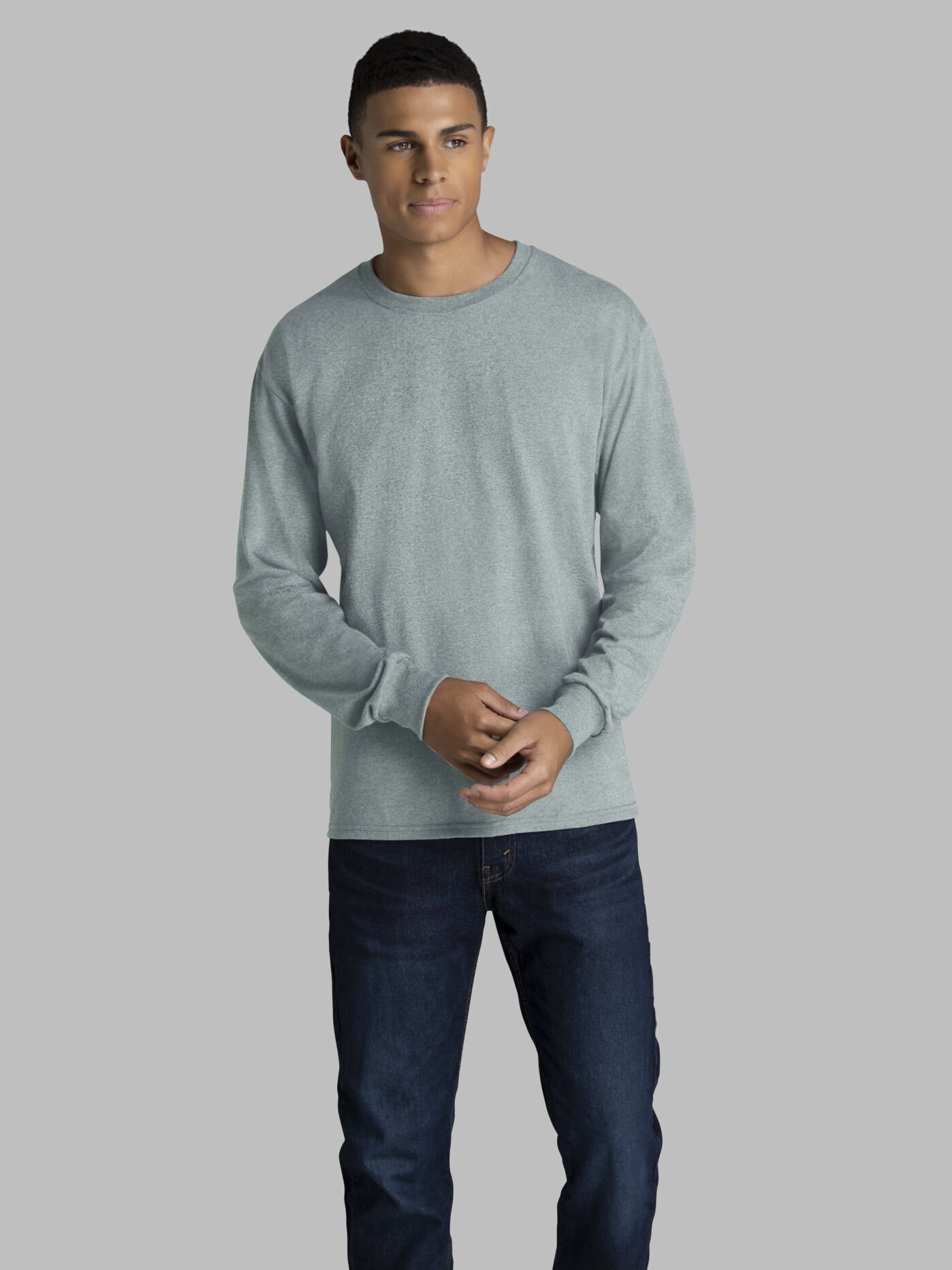 Mens light grey discount t shirt