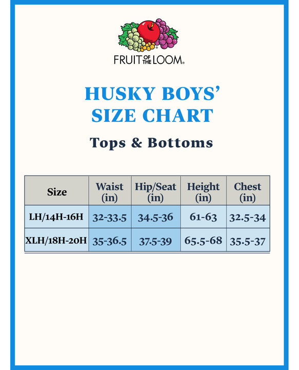 Husky Assorted Cotton Boxer Briefs, 10 Pack