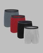 Premium Men's Knit Boxers, Assorted 4 Pack Assorted