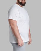 Big Men's Short Sleeve Crew T-Shirt, White 6 Pack White