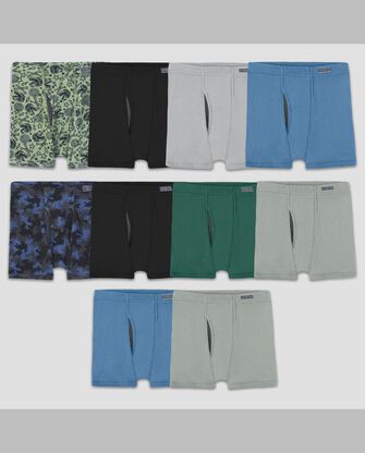 Boys' Eversoft® CoolZone® Boxer Briefs, Assorted Print and Solid 7 +3 Bonus Pack 