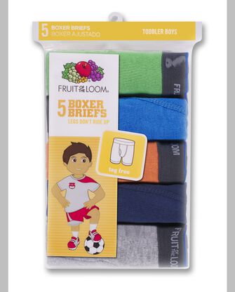 Toddler Boys' Assorted Boxer Briefs, 5 Pack 