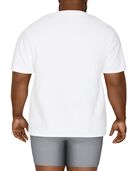 Big Men's White Crew T-Shirts, 6 Pack WHITE