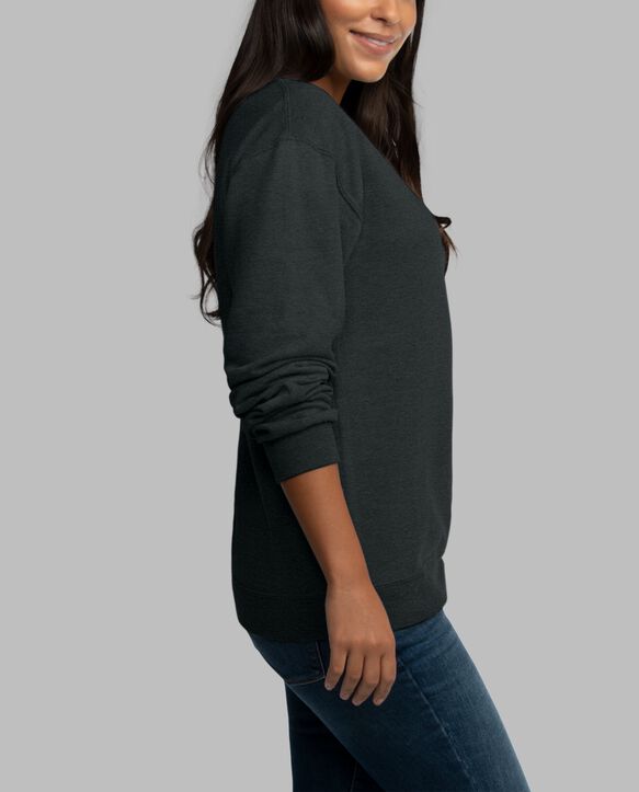 Eversoft® Fleece Crew Sweatshirt Black Heather