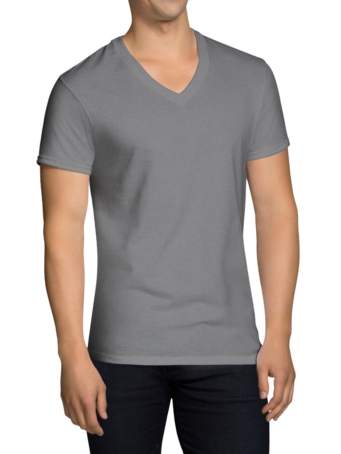 v neck white undershirts