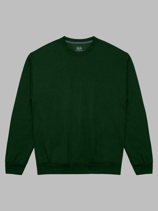EverSoft®  Fleece Crew Sweatshirt, Extended Sizes Duffle Bag Green