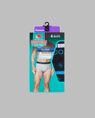 Men's Breathable cotton Micro-Mesh Briefs, Assorted 4 Pack Assorted