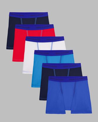Toddler Boys' Cotton Stretch Boxer Briefs, Assorted 6 Pack ASSORTED