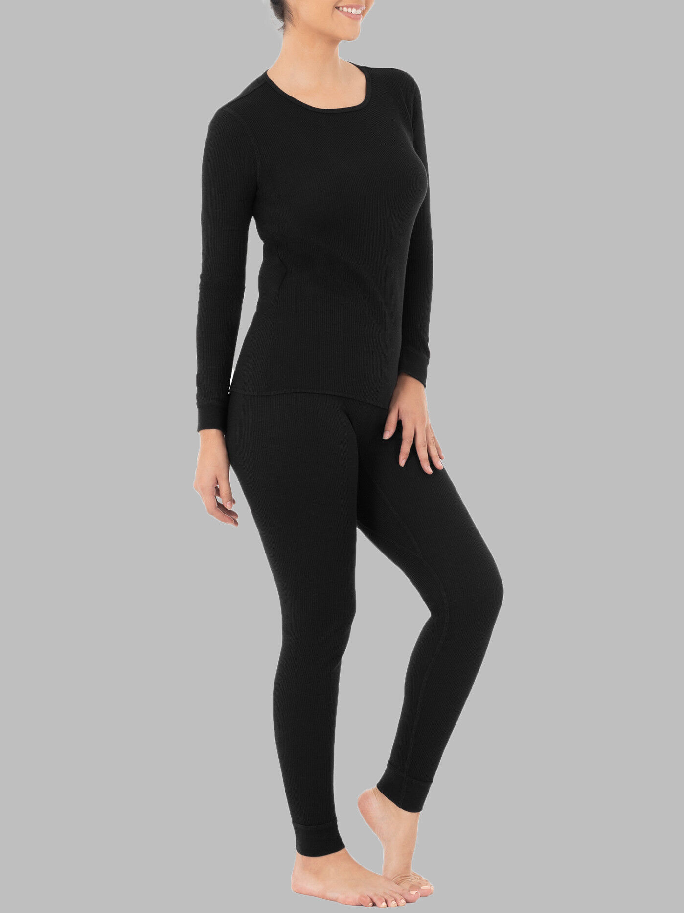 Women's thermal top sales and bottom set