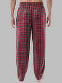 Fruit of the Loom Men's Holiday and Plaid Microfleece Sleep Pant, 2 Pack 