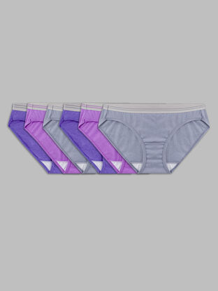Women's Heather Low-Rise Hipster Panty, Assorted 6 Pack 