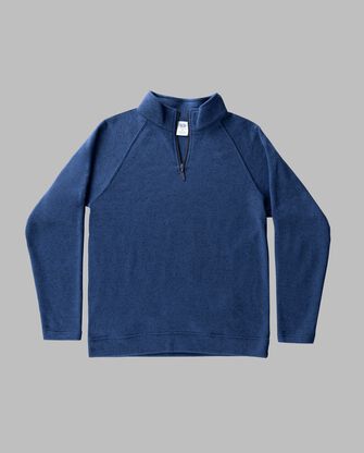 Men's Sweater Fleece Quarter Zip Pullover, Extended Sizes 2XL 